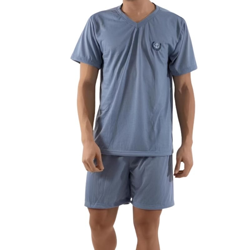 Pijama Liso Masculino Curto Verão Short e Camisa Manga Curta Conforto Pijama de Homem em Oferta na Shopee
