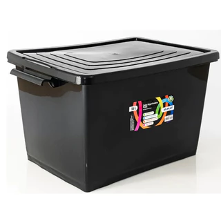 Caixa Plástica Multiuso com Tampa 56 Litros - Arqplast- TOY em Oferta na Shopee