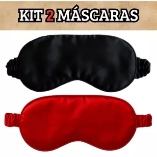 KIT 2 Mascara Tapa Olho de Dormir /  Mascara de Descanso de cetim com cores lindas em Oferta na Shopee