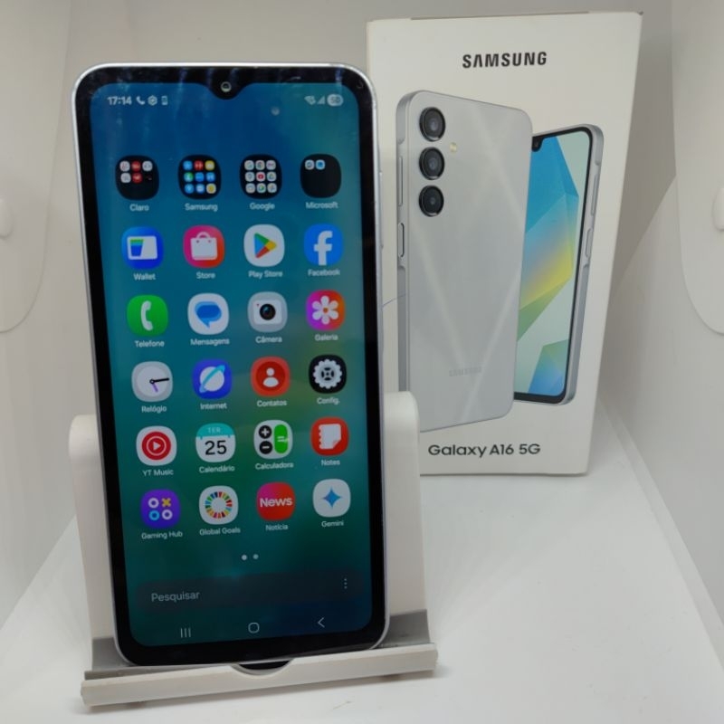 Smartphone Samsung Galaxy A16 5G 128Gb Cinza SM-A166M/DS | Shopee Brasil