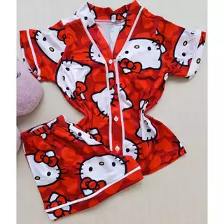 Pijama Americano Infantil Feminino Suede - Blogueirinha Manga Curta Verão - Varias Estampas em Oferta na Shopee