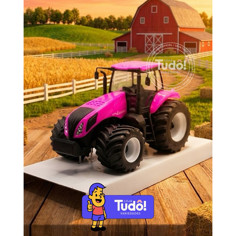 Trator Rosa | Shopee Brasil