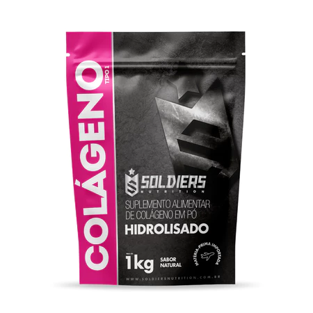 Colágeno Tipo 1 Hidrolisado 100 Puro Importado Soldiers Nutrition Beleza Pele Unhas Cabelos