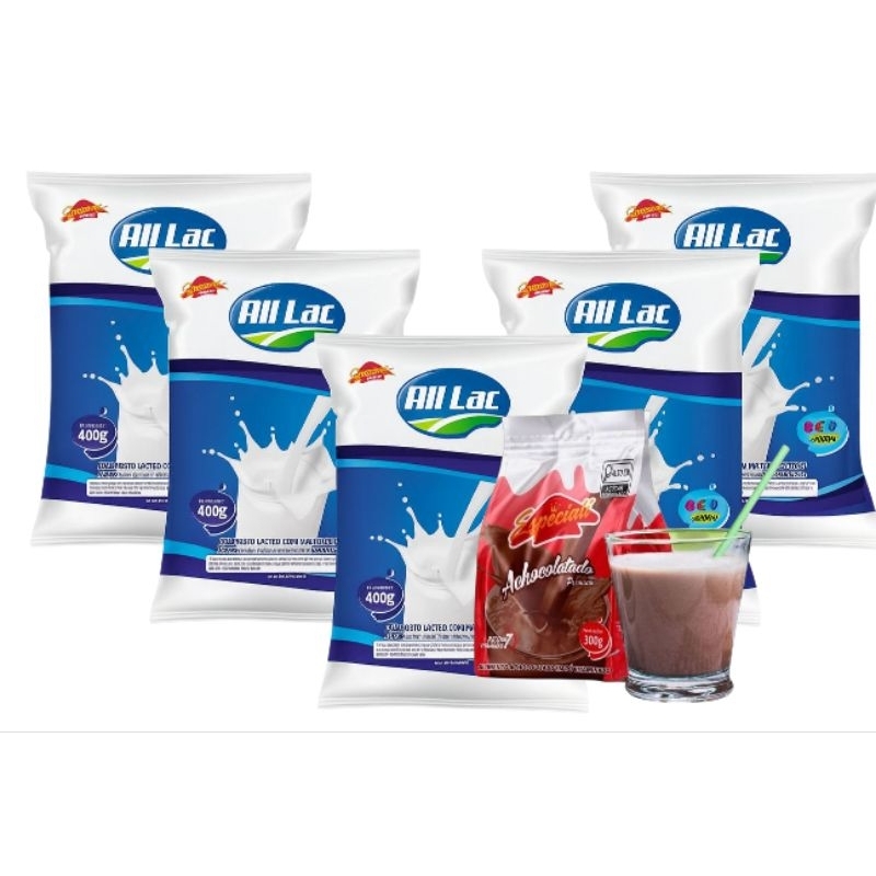 Leite em Pó Composto Lácteo 5 Pacotes - Supermercado Bremer | Shopee Brasil