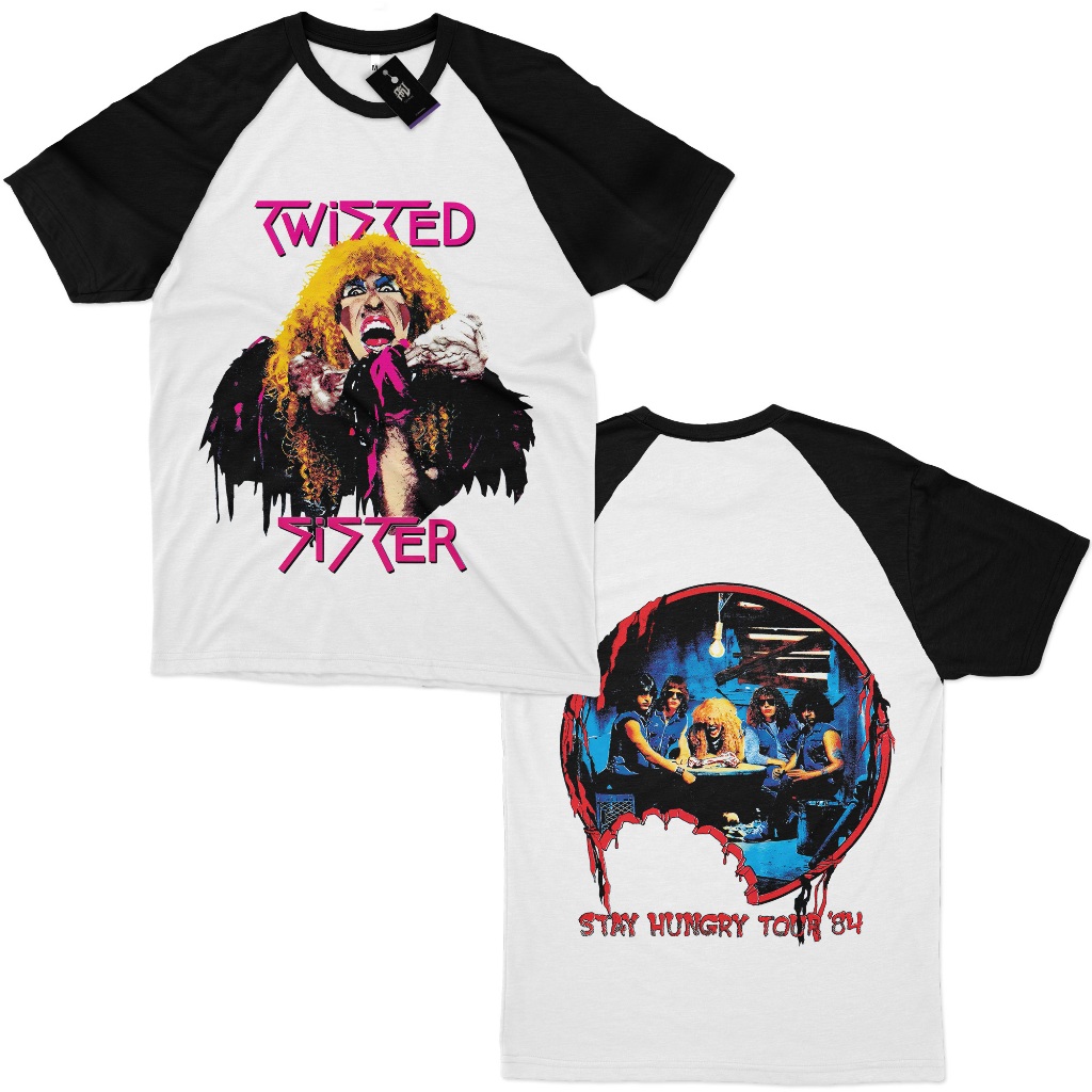 トゥイスデッドシスター◼️ビンテージ◼️ロックTシャツ◼️スティハングリー・ツアー Camiseta Twisted Sister Stay Hungry Tour 1984 Vintage 100% Algodão