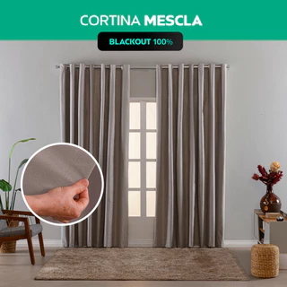 Cortina Blackout Trama Natural 100% Proteção Contra a Luz Conforto Estilo Para Quarto Sala e Janela em Oferta na Shopee