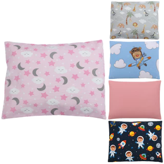 Travesseiro de Bebê com Fronha em Algodão Estampada Menino Menina 2 Peças Promoção em Oferta na Shopee