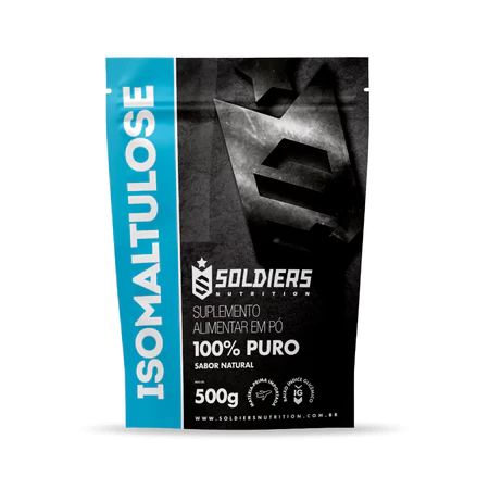 Isomaltulose 500g 100 Puro Importado Soldiers Nutrition Suplemento Carboidrato Esportivo Performance Saúde