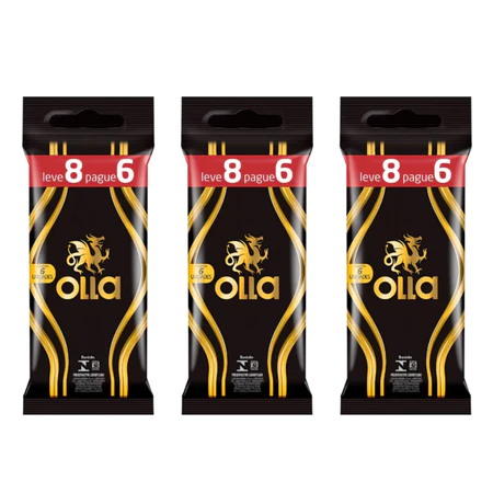 Kit 3x Preservativo Lubrificado Olla Pacote - 24 UNIDADES