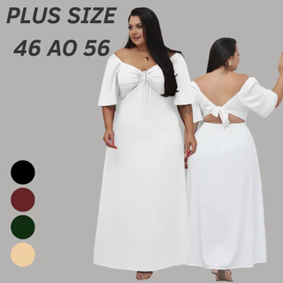 Vestido Feminino Plus Size Longo Elegante Look de Fim de Ano Natal Ano Novo em Oferta na Shopee