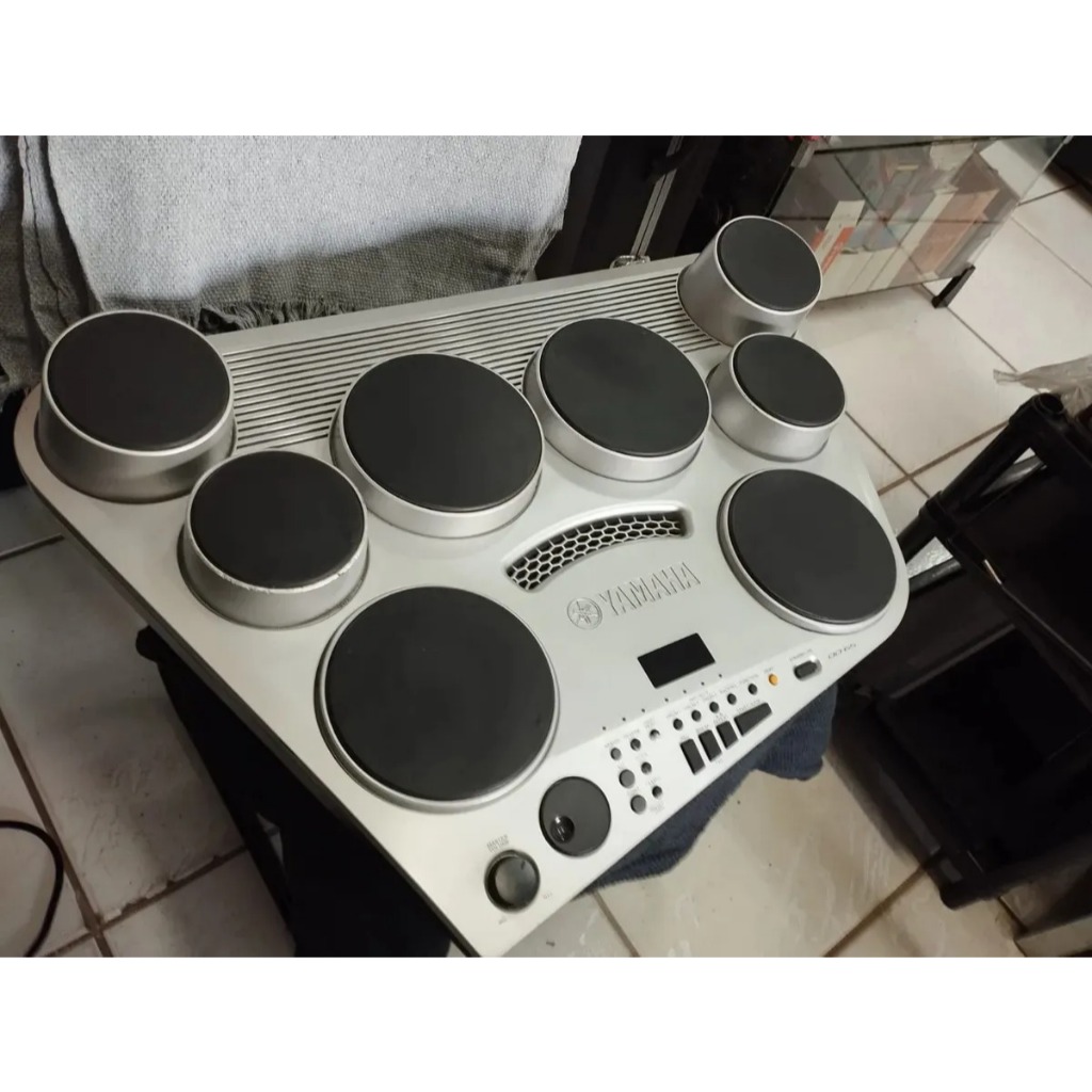 Bateria Eletrônica Yamaha Dd-65 Completa Menor Preço Prateado