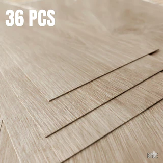 Piso Vinílico Lavável 36 pcs p/ Piso Estilo Madeira 91,4 cm x 15,2 cm cobertura 5m²