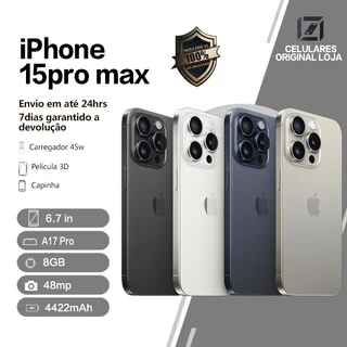 iPhone 15 Pro Max 128/ 256GB 100% Original Com Garantia