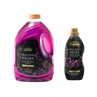 Kit Lava Roupas 3L + Amaciante 1L Orquídea Negra Coala em Oferta na Shopee