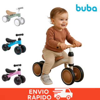 Bicicleta Equilíbrio Infantil Andador Sem Pedal 4 Rodas Bebê Buba Criança em Oferta na Shopee