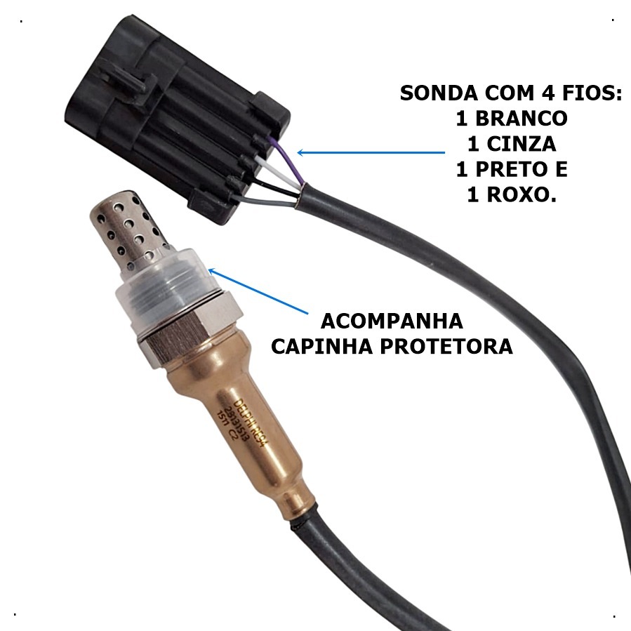 Sonda Lambda Delphi 28131513 Jac Motors J2 J3 J5 J6 Chery Original