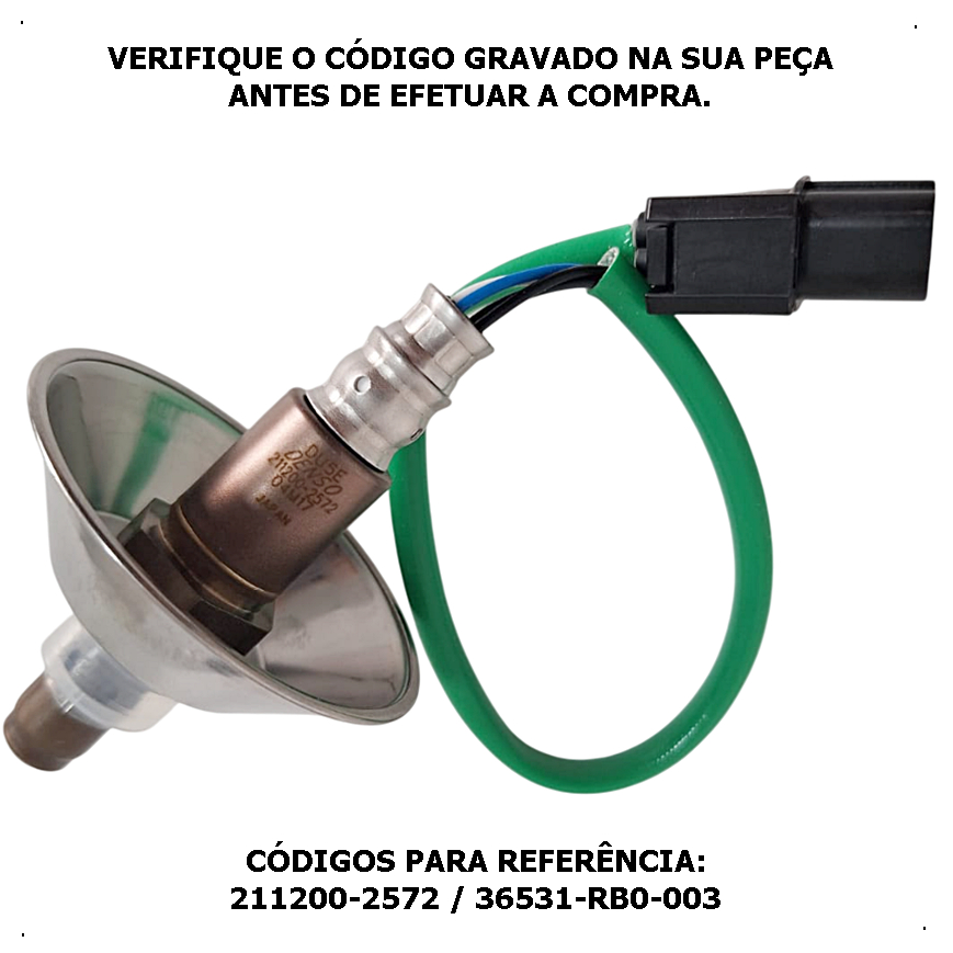 Sonda Lambda 2112002572 Honda Fit 1.4 1.5 16v Flex PRÉ CATALISADOR