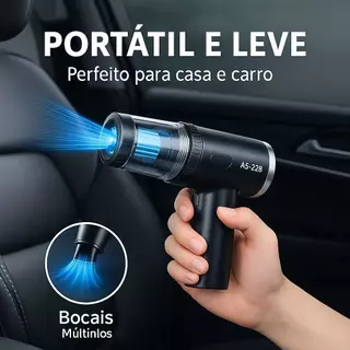 Aspirador de Carro Sem Fio 3 bicos inclusos Novidade
