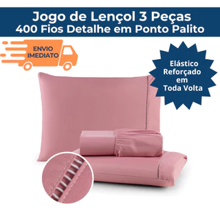 Jogo Kit Lençol Micropercal 400 Fios Cama Box Solteiro Casal Queen Extra Macio ou 1 Fronha Avulso em Oferta na Shopee