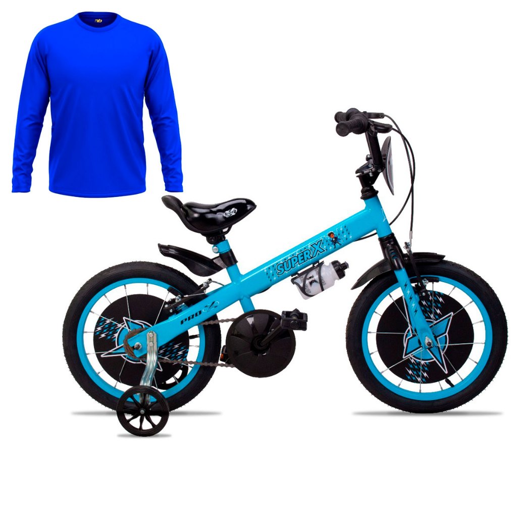 Bicicleta Aro 16 Infantil Bike Super X Boy Menino 4 À 6 Anos Rodinha e ...