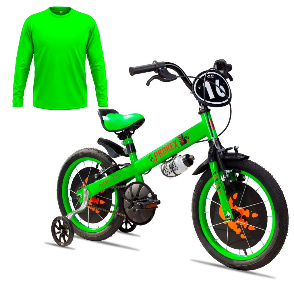 Bicicleta Aro 16 Infantil Pro Rex Modelo Dinossauro Meninos 4 À 6