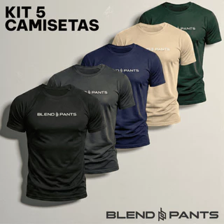 Kit 5 Camisetas Masculina Dry-Fit Casual Malha Macia e Confortavel Para Academia Esportes!