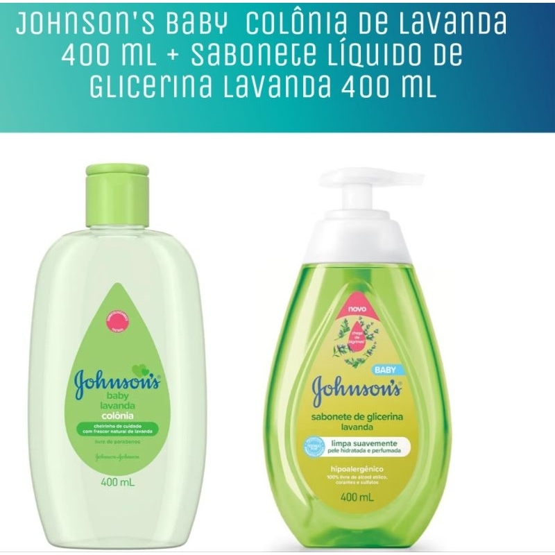 Kit Johnson's Baby Lavanda Colônia 400 ml + Sabonete Líquido de ...