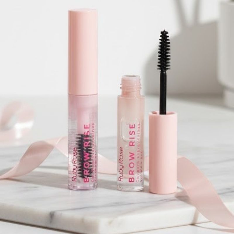 Combo 2 Brow Rise Ruby Rose – Gel de Sobrancelha 2 em 1, Fixação Forte ...