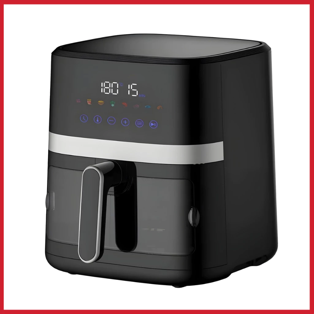 Fritadeira Air Fryer Lume Touchscreen Digital Gaabor com visor Transparente 5.5L 1500W
