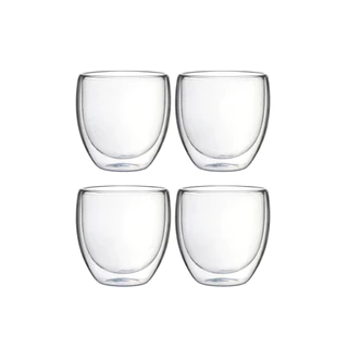 Kit 04 Copos de Vidro Borossilicato 80ml Nobre em Oferta na Shopee