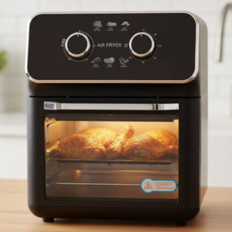 Fritadeira Elétrica Airfryer Forno Over 12l - Homeland Cor P