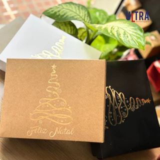 Caixa de Presente Natal N2 Cores 5 unidades