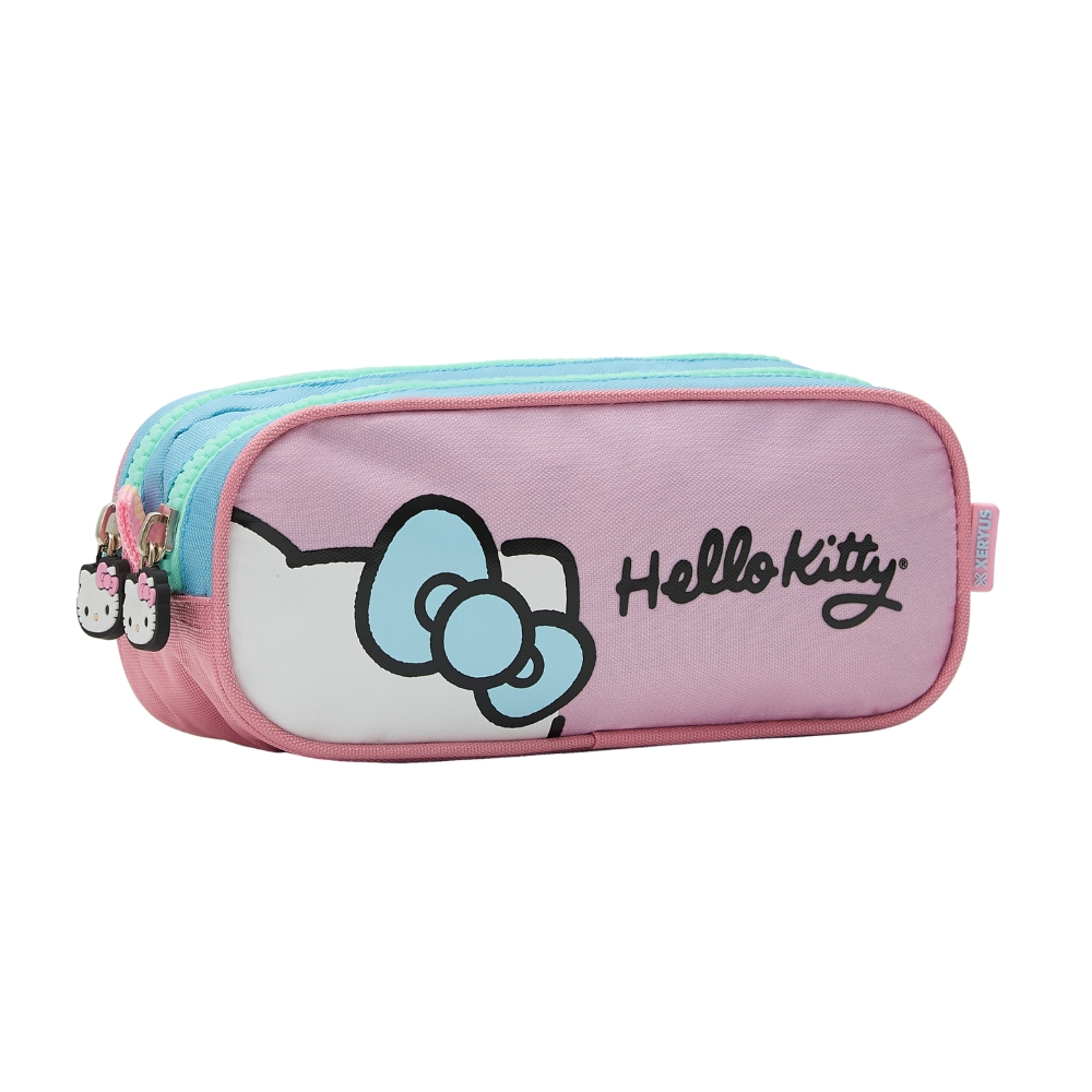 Estojo Escolar Juvenil Hello Kitty Duplo Original | Shopee Brasil