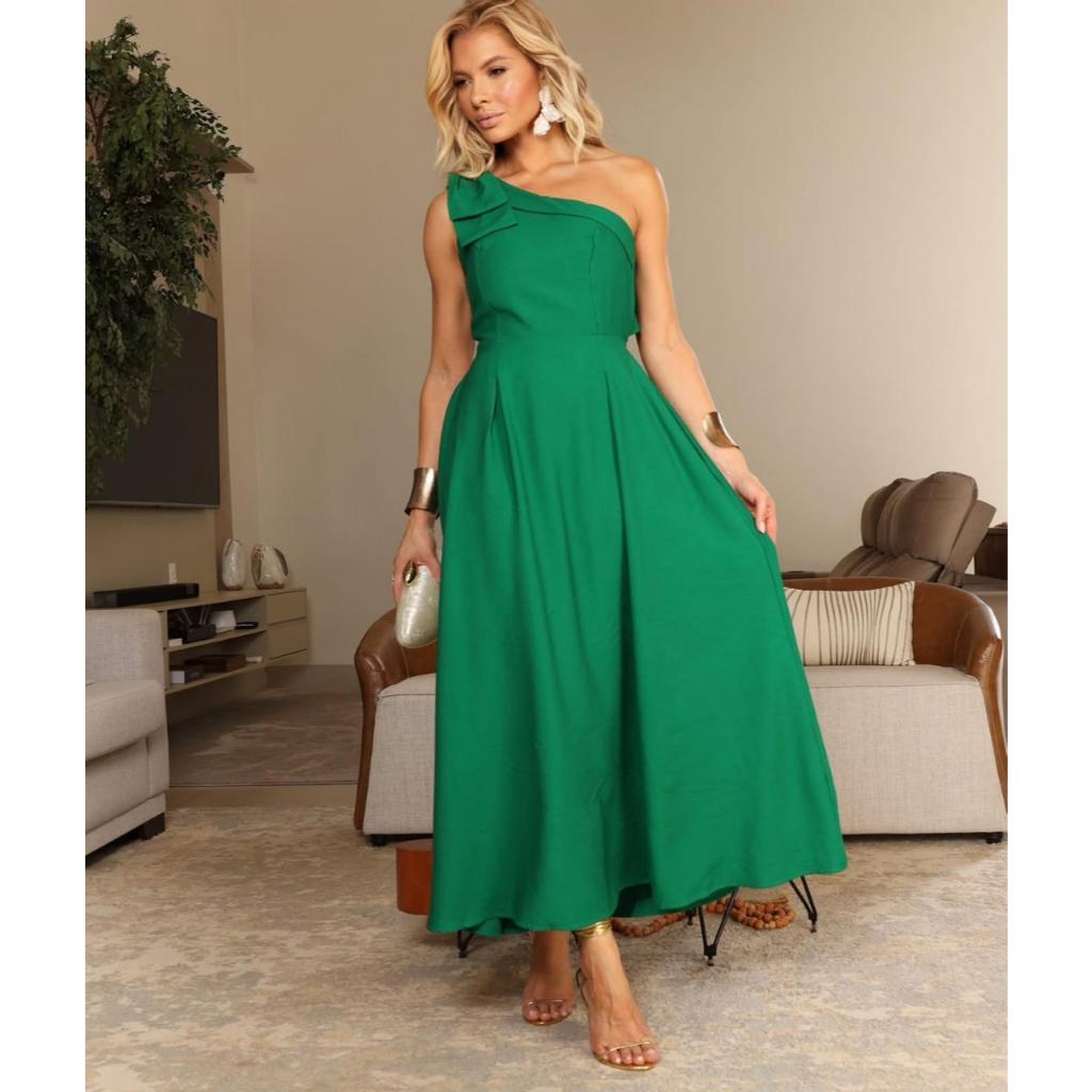 VESTIDO MIDI MAGALI CASUAL FEMININO CONFORTAVEL QUE MODELA O CORPO ...
