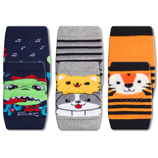 Kit 3 Pares Joelheira Antiderrapante Bebe Engatinhar Menino e Menina Protetor Joelho Segurança em Oferta na Shopee