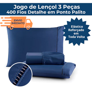 Kit Jogo Lençol Cama Box Casal Queen Solteiro Ou 1 Fronha Avulso 400 Fios Micropercal  Ponto Palito em Oferta na Shopee