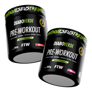 Kit 2x Pré-Treino 300G - Diabo Verde - FTW
