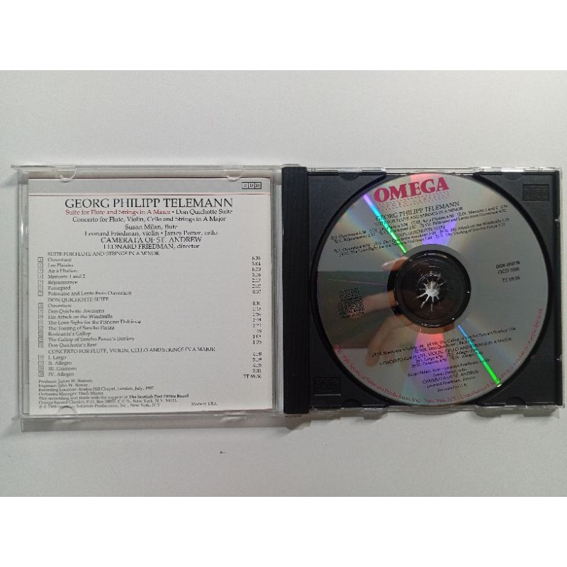 Cd Georg Philipp Telemann Suite for Flute and Strings in A minor