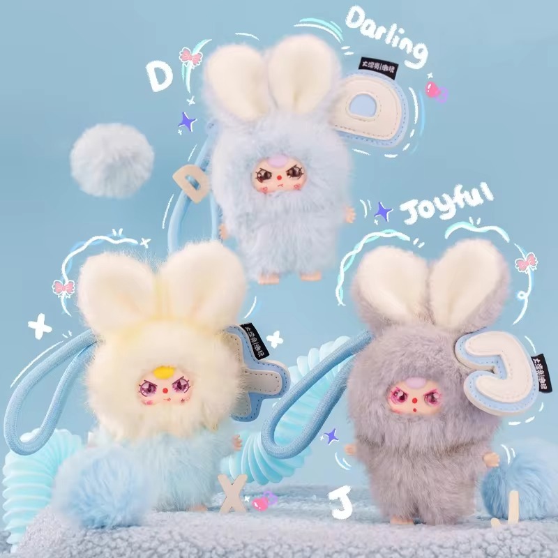 Chaveiro Pelúcia Baby Three Super Mini Bunny Original | Shopee Brasil