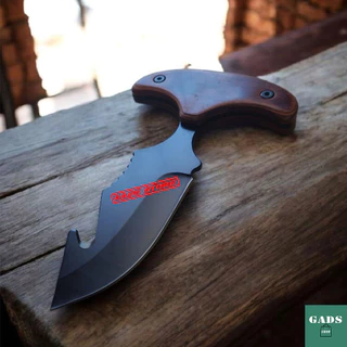 Faca Pescador Push Dagger Full Tang corte rápido + Bainha Poliéster