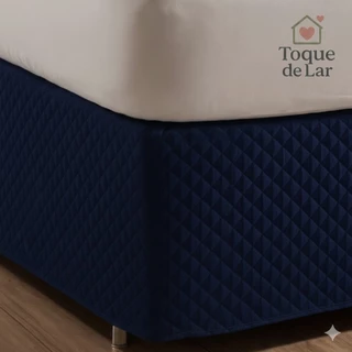 Saia Box de Cama com Elástico Matelado Ultrassônico Tecido Microfibra| Solteiro-Casal-Queen-King