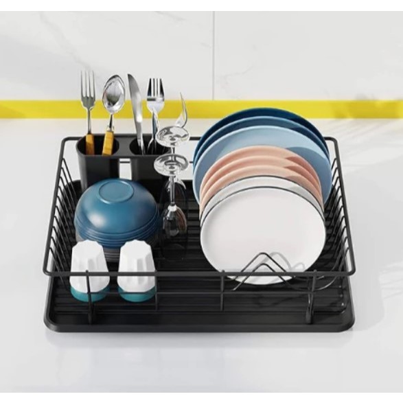 Escorredor de Louças Preto Organizador com Suporte | Shopee Brasil