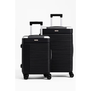 Kit 2 Mala de Viagem ABS 10kg e 23kg com Rodas 360, Extensor, TSA e Zíper Antifurto