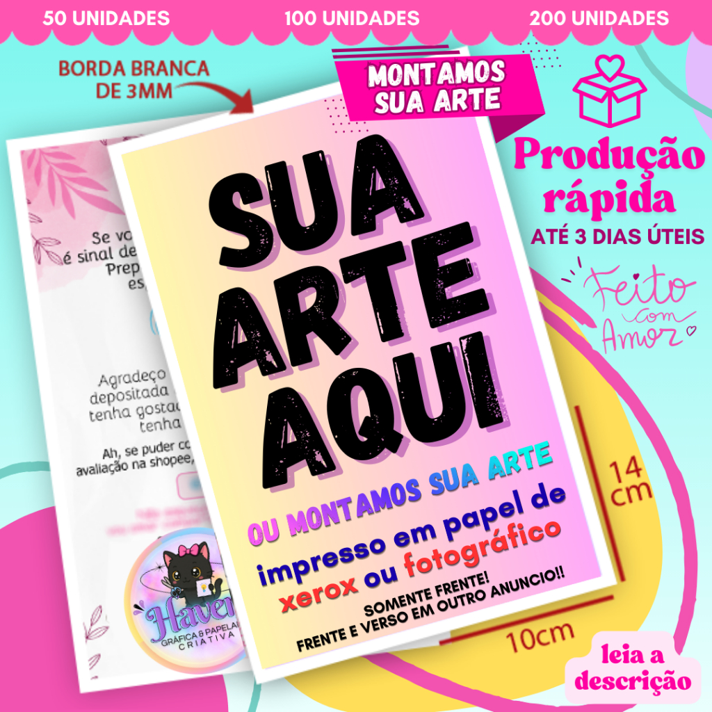 200 Panfletos Personalizados 10x14 em papel sulfite e fotográfico ...