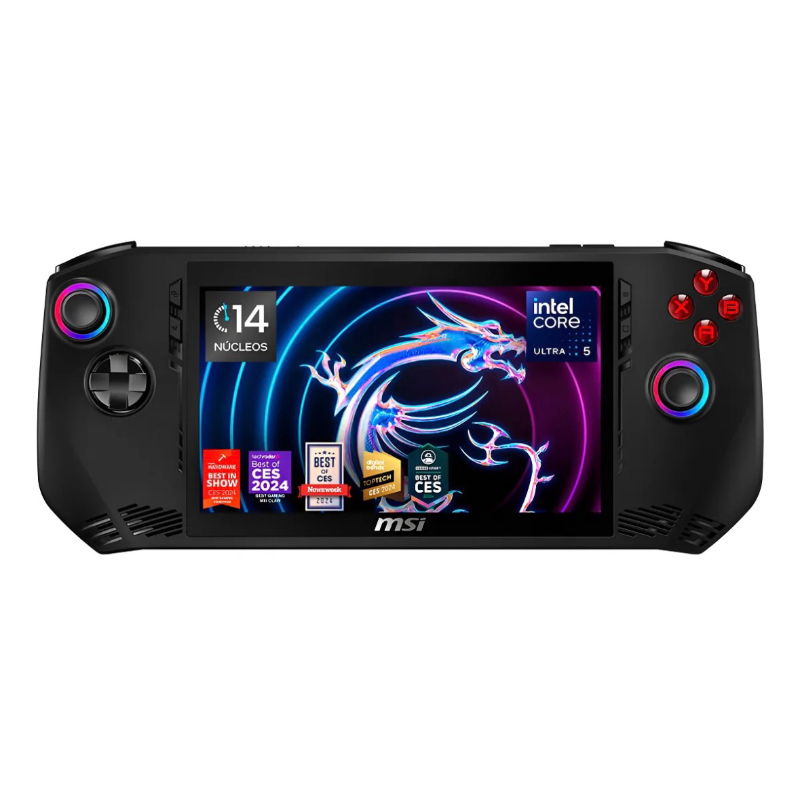 Console Portátil MSI Claw A1M-052US 7" Intel Core Ultra 5-135H W11H 16/512GB - Black
