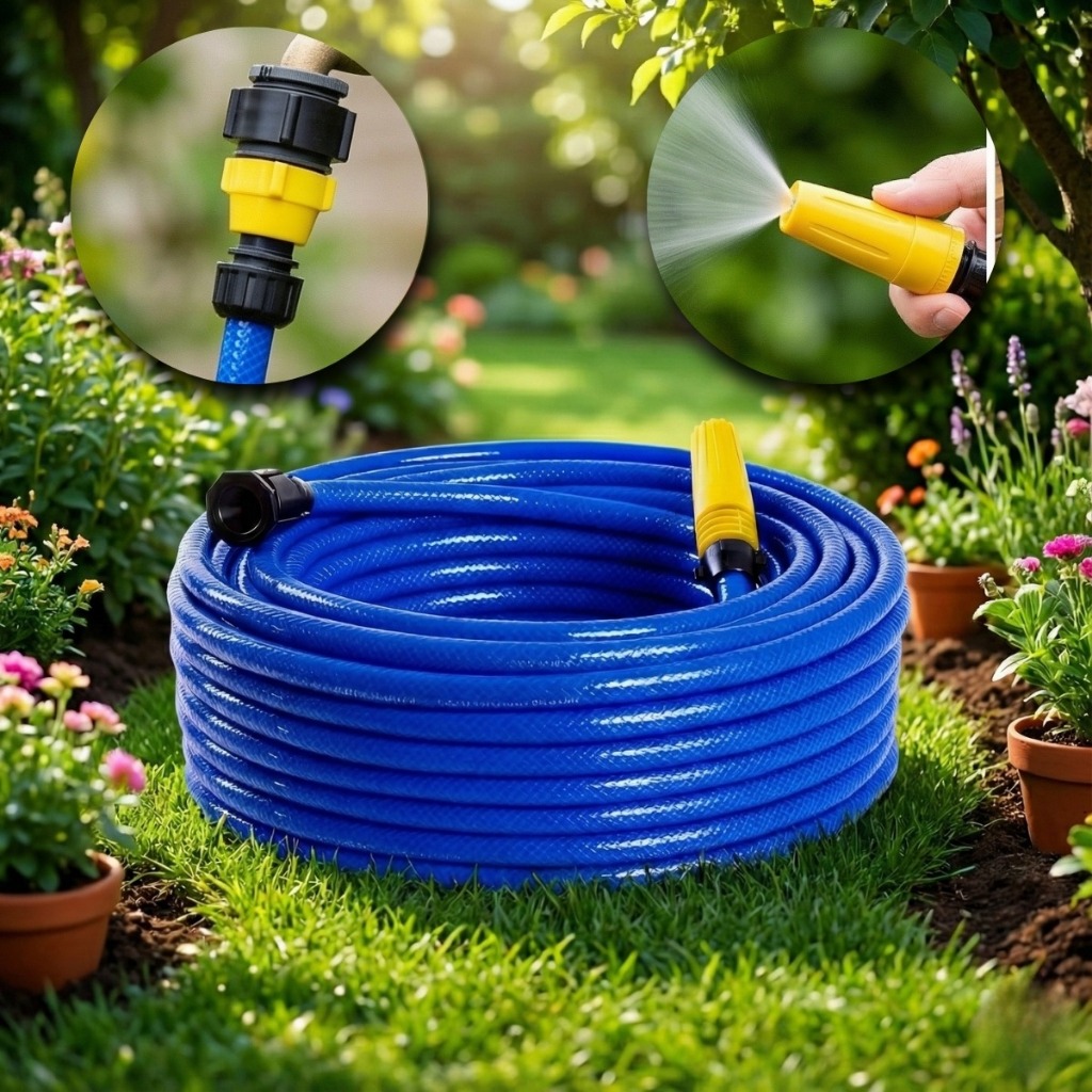 Mangueira de Jardim Flexível e Reforçada – Ideal para Quintal e Lavar ...