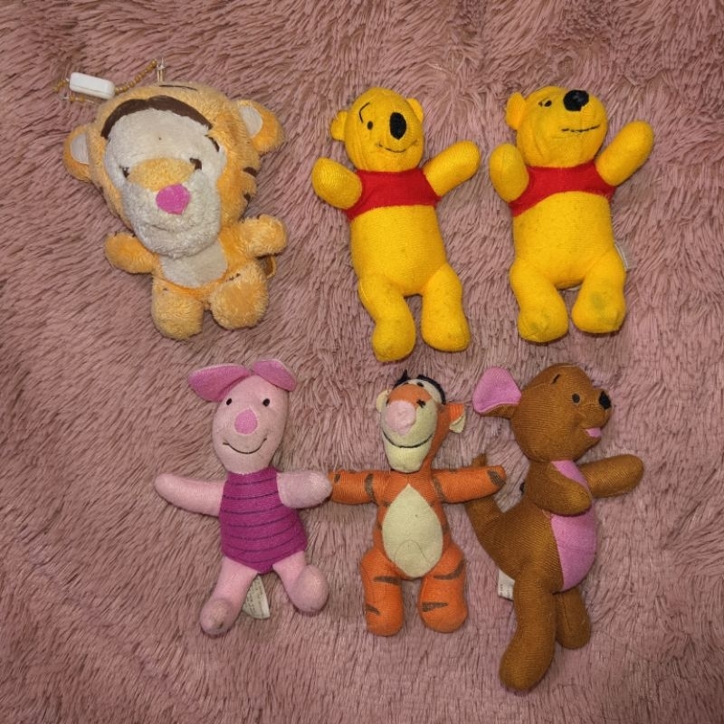 Pelúcias 11cm Ursinho Pooh Personagens - Coleção McDonald's 2000