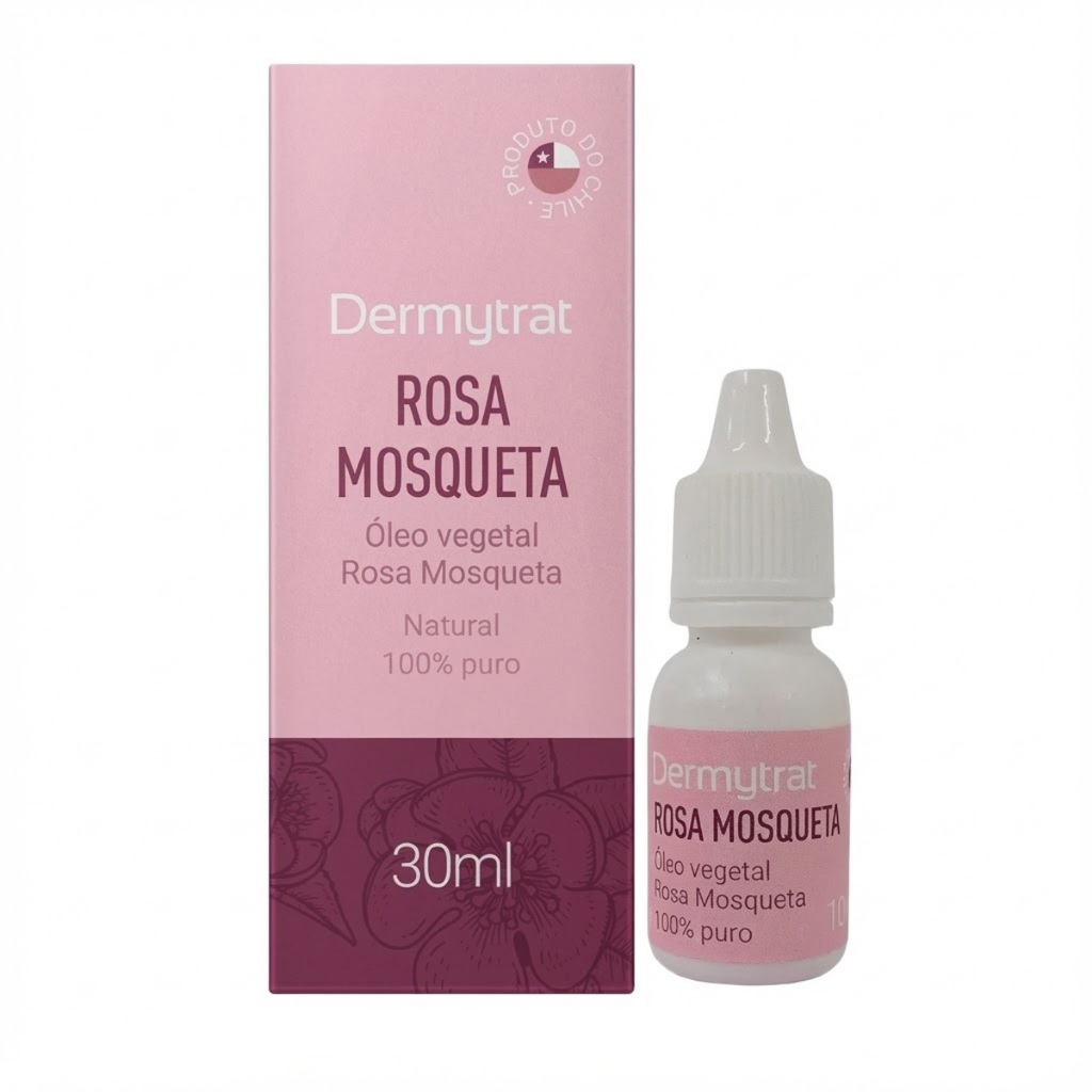 Rosa Mosqueta Óleo vegetal Clareia e Hidrata Dermytrat 30ml 10ml ...