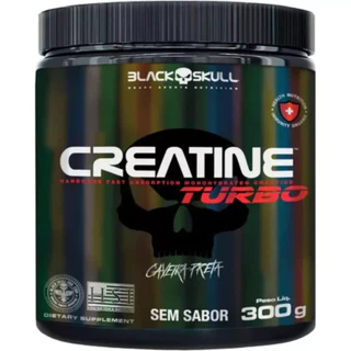 Creatina TurboBlack Skull 300g - Qualidade e Garantia em Oferta na Shopee