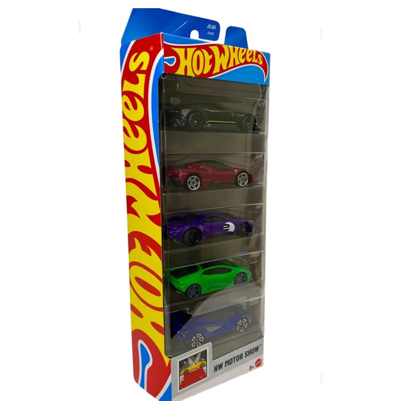 Hot Wheels Five Pack Motor Show 2025 - Exclusiva Ferrari | Shopee